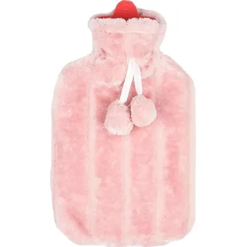 Termofor zahřívací láhev z umělé kožešiny Barvy: růžová
