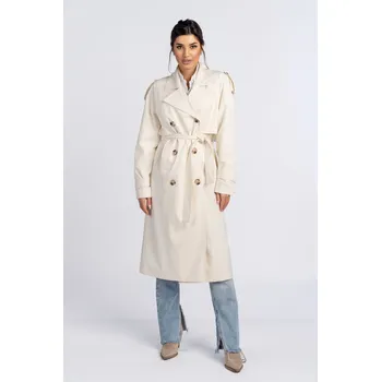 Dámský kabát Trenčkot AMANDA ecru 42