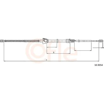 Auto-moto Tažné lanko, parkovací brzda COFLE 10.9054