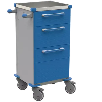 TINY 152 N vozík zdravotnický, plast ABS, modrá