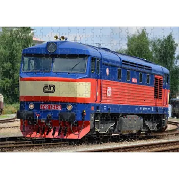 Puzzle Puzzle s vlakem lokomotivou 749 121-0 (foto puzzle vlak lokomotiva )