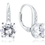 Beneto Stříbrné náušnice se zirkony AGUC1959 + 2 měsíce na vrácení zboží