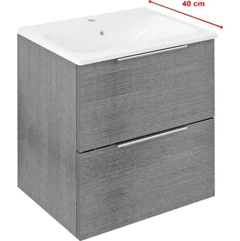 Nábytek Cirasa umyvadlová skříňka 48x54x39cm, dub stříbrný CR492-1111