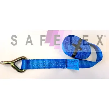 Upínací popruh upínací pás - kurta - 3000kg 35S-LE-SPE protikus k ráčně s jednoduchým hákem, délka kompletu 2,5 m, barva oranžová