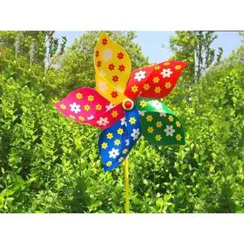 Party dekorace Větrník Kytičky