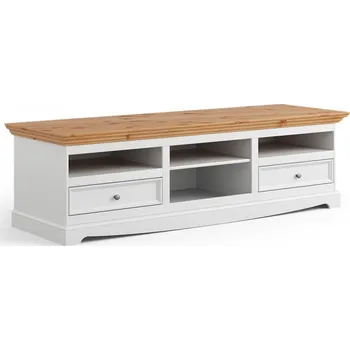Komoda TV komoda LUNO bílá/borovice