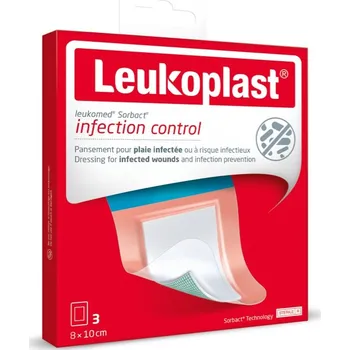 Náplast Leukoplast Leukomed Sorbact 8 x 10 cm voděodolné krytí 3 ks
