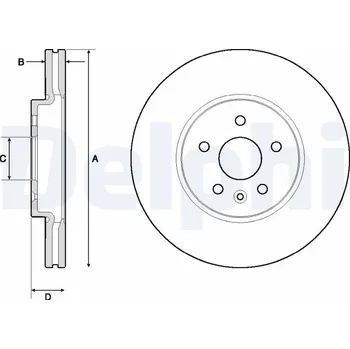 Brzdový kotouč Brzdový kotouč DELPHI BG4710C