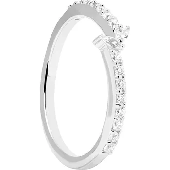 Prsten PDPAOLA Nádherný stříbrný prsten s čirými zirkony NUVOLA Silver AN02-874 56 mm + 2 měsíce na vrácení zboží