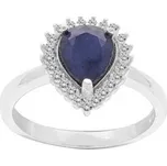 Brilio Silver Luxusní stříbrný prsten se safírem R-FS-5627S 54 mm + 2 měsíce na vrácení zboží