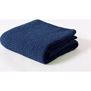 Prostěradlo Přehoz na postel Vital Home bavlna 200 cm x 220 cm modrý