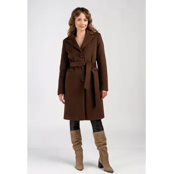 Dámský kabát Kabát MOLLIE čokoláda alpaka 40