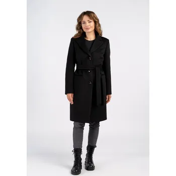 Dámský kabát Kabát MOLLIE černá alpaka 40