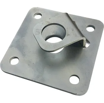 Tesařské kování Deska k patce pilíře 80x80x4 M20 s pojistkou