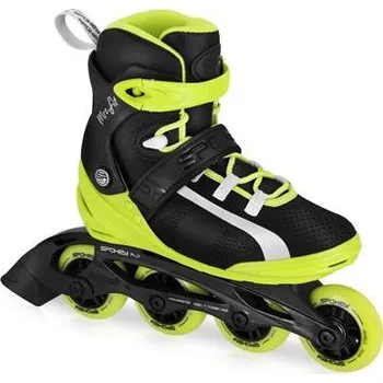 Kolečkové brusle Spokey MrsFIT Fitness kolečkové brusle, černo-žluté, vel. 36-41