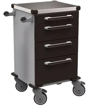 TINY 103 N vozík zdravotnický, plast ABS, černá