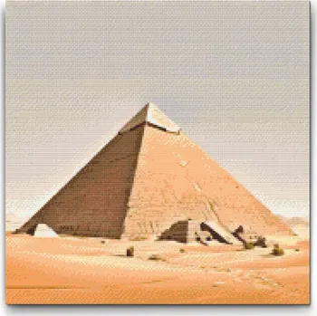 Diamantové malování Diamantové malování - Káhira, Egypt Velikost: 50x50cm, Rámování: Pouze srolované plátno, Diamanty: Kulaté