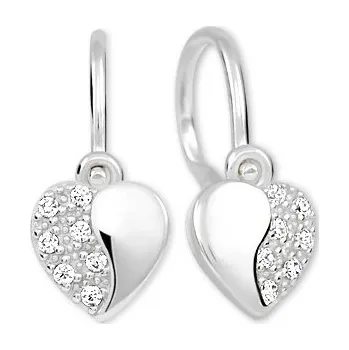 Náušnice Soliter Dětské náušnice Srdíčka z bílého zlata 239 001 00879 07 + 2 měsíce na vrácení zboží