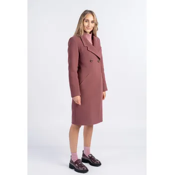 Dámský kabát Kabát DOROTA vínový 40