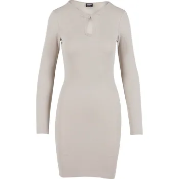 Dámské šaty Dámské šaty URBAN CLASSICS TB6995 WHITE/SAND L