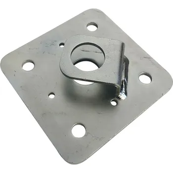 Tesařské kování Deska k patce pilíře 110x110x4 M24 s pojistkou