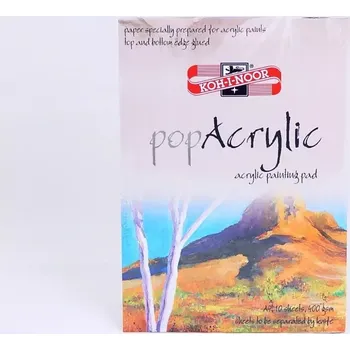 Výtvarný papír Akrylový blok Koh-i-noor A4 10listů 400g/m2