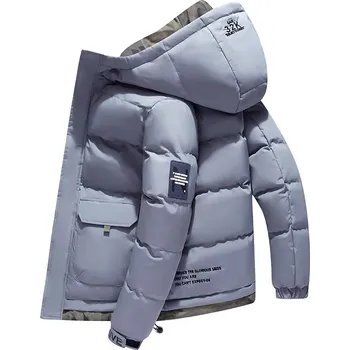 Pánský kabát Pánská zimní bunda ND842 Barva: Modrá, Velikost: 4XL