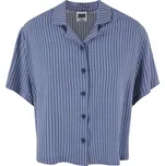 Dámská košile URBAN CLASSICS TB4365 VINTAGE BLUE PIN STRIPE XS