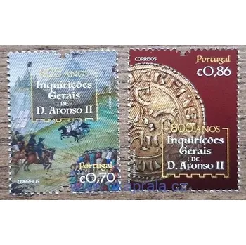 Sběratelství Portugalsko ** 4633/34, král Alfonso II., 800. výročí, r. 2020