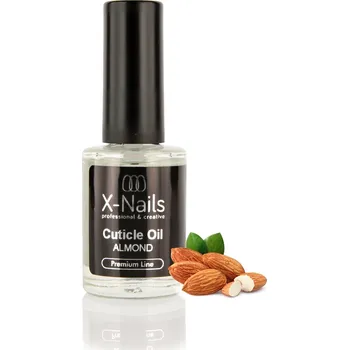 Výživa nehtů X-NAILS Cuticle Oil Almond - výživný nehtový olejíček 10 ml - MANDLE (Cuticle oil Almond – výživný nehtový olejíček s vůní mandlí, 15 ml)