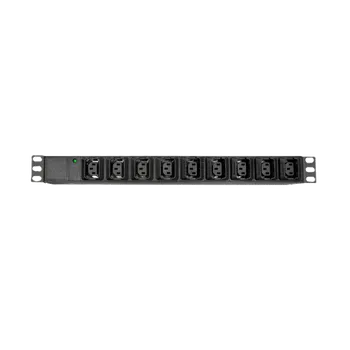 Napájecí panel PDU PDU-9C13-C14-01 Napájecí panel, 9xC13, 10A, 19", 2,5m kabel se zástrčkou IEC 320 C14, LED