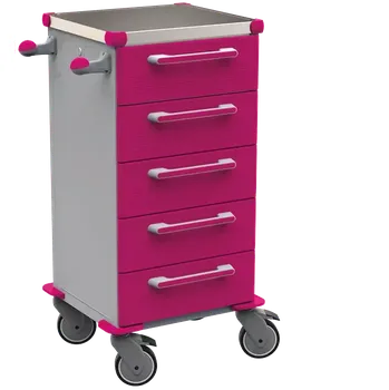 TINY 153 N vozík zdravotnický, plast ABS, fialová