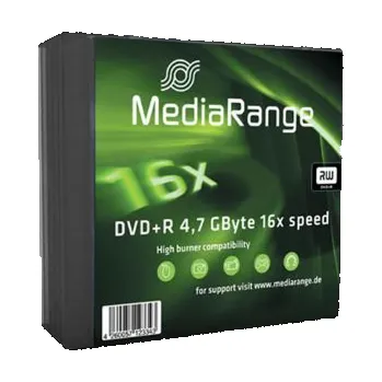 Optické médium DVD+R MediaRange 4,7GB 16x slimcase (5pack)
