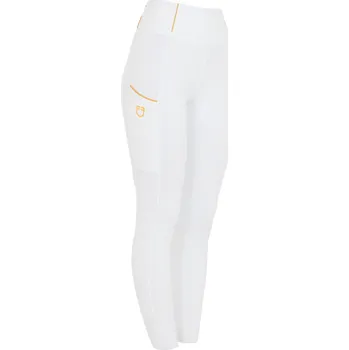 Jezdecké kalhoty EQUESTRO Legíny jezdecké Classic Equestro, s gripem, zimní, dětské, bílé 14 let