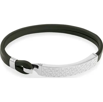 Šperk Calvin Klein Elegantní kožený náramek pro muže Iconic 35000407 + 2 měsíce na vrácení zboží