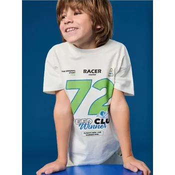 Chlapecké oblečení Sinsay - Tričko s krátkým rukávem - krémová - 038CH-01X - 038CH-01X-122