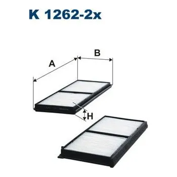 Ventilátor topení a klimatizace Filtr, vzduch v interiéru FILTRON K 1262-2x