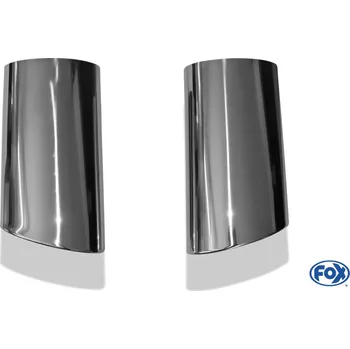Výfuková trubka výfuková trubka pro svařování typ 38 - pravá a levá 160x90 mm / len FOX 38-16090300