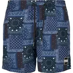 Pánské kraťasy URBAN CLASSICS TB2679 NAVY BANDANA AOP XL