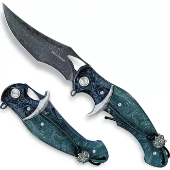 kapesní nůž NŮŽ ZAVÍRACÍ DELLINGER SPETT JAPAN VG10 DAMASCUS.