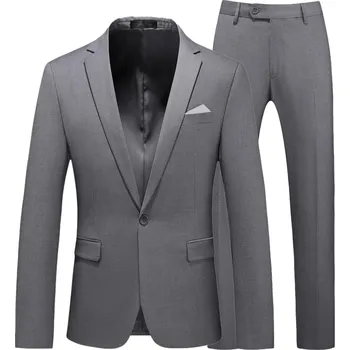 Pánský oblek Pánský luxusní oblek MC140 Velikost: XL, Barva (Varianta): 1 knoflík gray