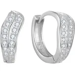 Beneto Luxusní kruhové náušnice se zirkony AGUC2679 + 2 měsíce na vrácení zboží