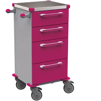 TINY 151 N vozík zdravotnický, plast ABS, fialová