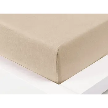 Prostěradlo XPOSE® Jersey prostěradlo Exclusive - bílá káva 180x200 cm, Jersey + Prodloužená možnost vrácení zboží do 50 dnů