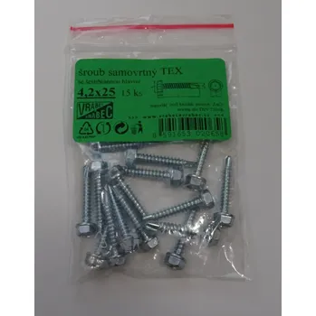 MDtools Šrouby samovývrtné TEX DIN 7504K, 6hranné, pozinkované, různé rozměry Velikost: 4.8x38 mm