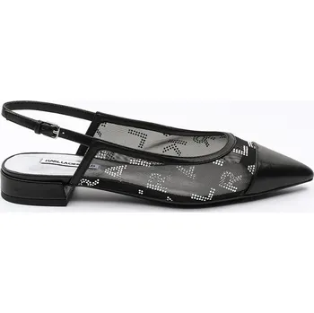 Dámské baleríny Baleríny Karl Lagerfeld KERRIE černá barva, s odkrytou patou, KL40153 KL40153.M0S 99X, EUR 35