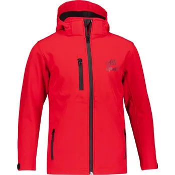 Dívčí bunda Dětská softshellová bunda ALTISPORT ALK056535 ČERVENÁ 146
