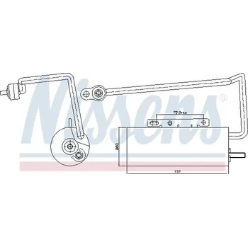 Sušič klimatizace Sušárna, klimatizace NISSENS 95410