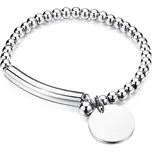 Troli Stylový ocelový náramek KBS-451-SIL + 2 měsíce na vrácení zboží