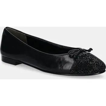 Dámské baleríny Kožené baleríny Tory Burch Cap-Toe Pave Ballet černá barva, 166214-004 166214.004 99X, EUR 39